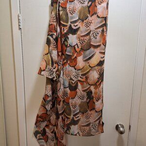 MULTI EARTHY TONE SCARF.
